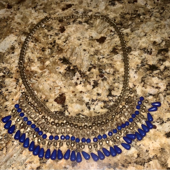 Beaded Statement Piece Necklace, Gorgeous and Adjustable 17-20” - Picture 1 of 2